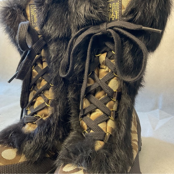 Coach Signature Jennie Winter Boots- Size 7.5 - Picture 12 of 16